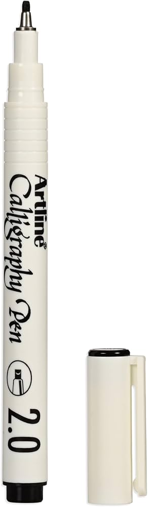 Calligraphy Pen 2.0mm Black Artline Ref EK242